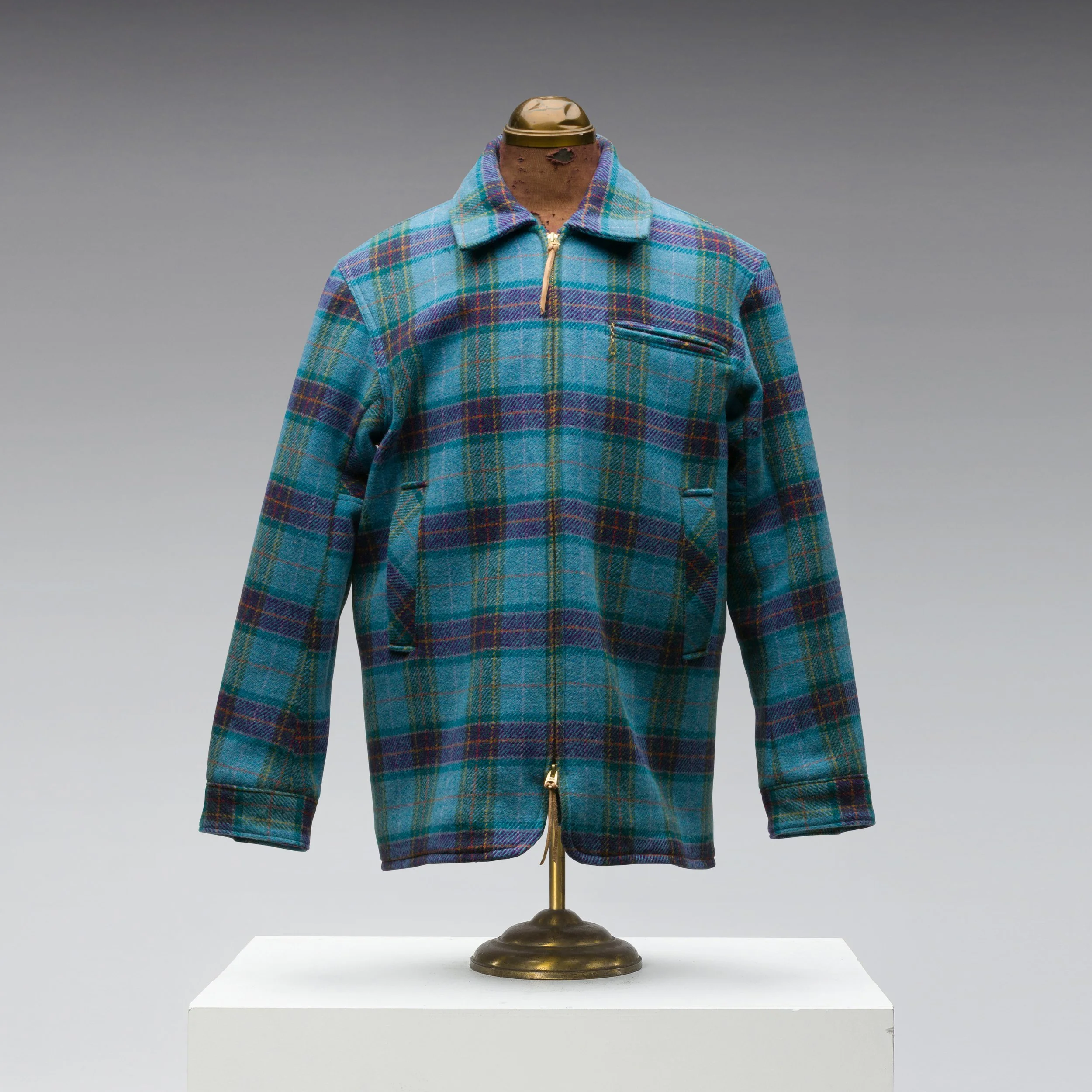 Harris Tweed Psychedelic Blue Tartan Jacket | Black Bear Brand